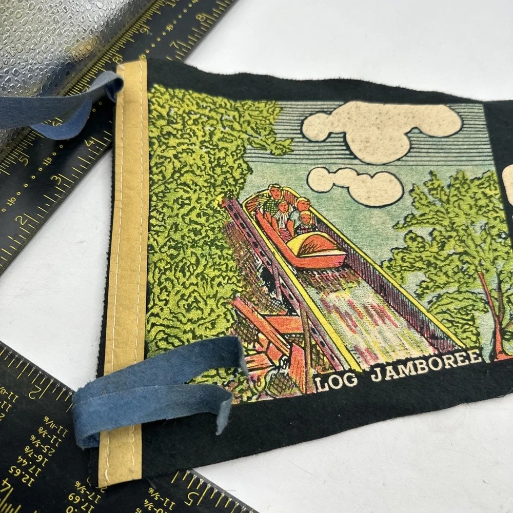 Six Flags Over Georgia Souvenir Pennant Log Jamboree 26